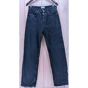 AGOLDE High Rise Distressed Black Denim Jeans Women's – Size 27